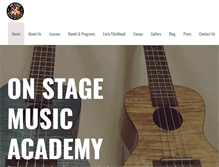 Tablet Screenshot of onstagemusicacademy.com